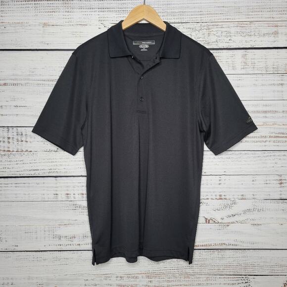 Greg Norman PLAY DRY Short Sleeve Collared Golf Polo Black | Small - Picture 1 of 6
